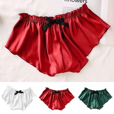 Women's Ladies Sexy Silk Satin Briefs Panties Shorts Underwear Lingerie Knickers