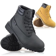 Mens Walking Hiking Military Army Combat Memory Foam Work Ankle Biker Boots Size