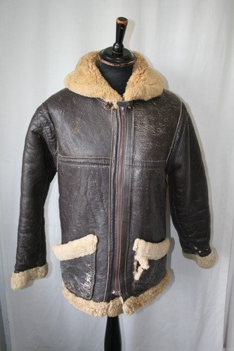 Vintage leather shearling - 70's,