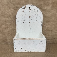 Rustic Wall Box - Worn White