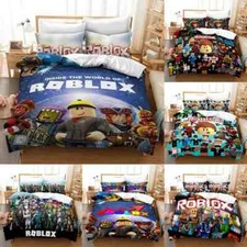 Kids Robloxs Bedding Set Character Game Quilt Duvet Cover  Single Double Size UK