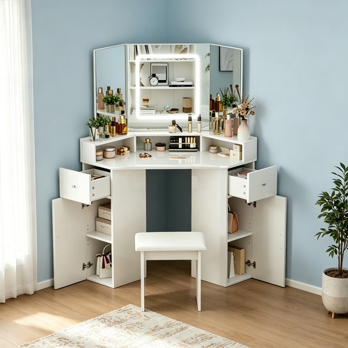 Corner dressing table with - corner,