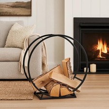 Black Metal Circular Log