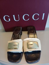 Gucci Vintage Sandals. Cream