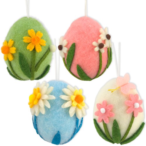 Large felt hanging easter tree - hanging,