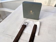 Crockett And Jones Suede Belt