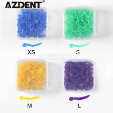 100Pcs Dental Plastic Wedges Concave Design Arc Diastema Wedge End Circular Hole