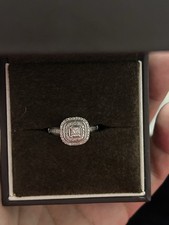 Ernest Jones White Gold Diamond 0.25 Ring Size O