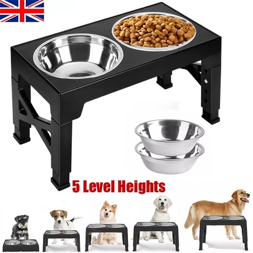 Elevated dog bowls - dog, raised