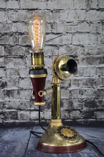 Retro candlestick lamp phone - lamp,