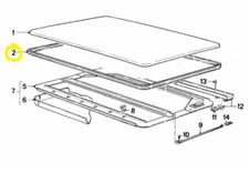 BMW SUNROOF RUBBER SEAL 2580mm