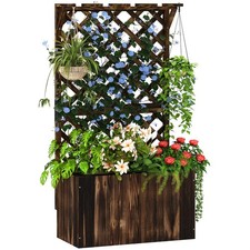 Outsunny Wooden Planter with