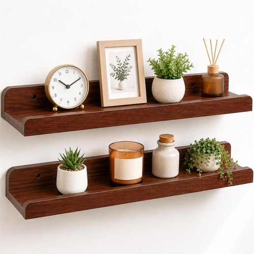 Shaped floating wall shelf - shaped,