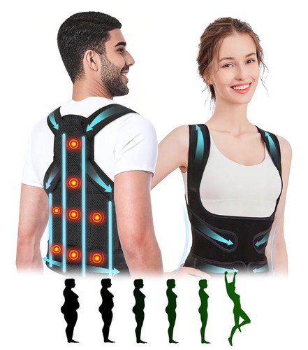 Back brace posture corrector - back,