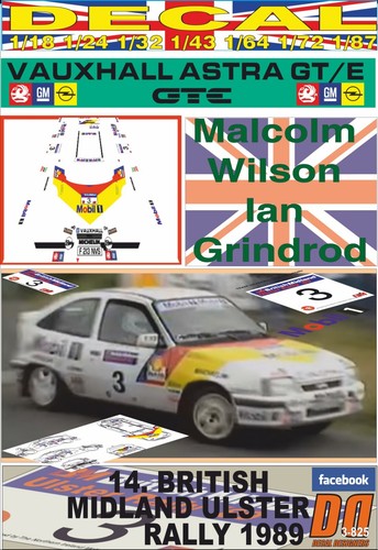 Decal vauxhall astra gte - vauxhall,