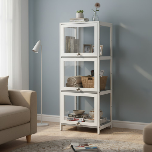 Bamboo display case - case, box