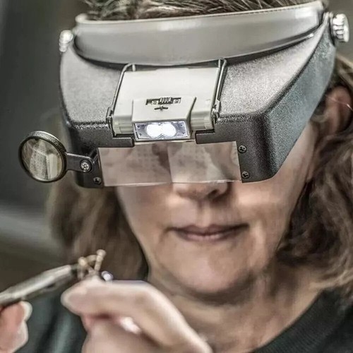 Headband visor magnifier head - visor,