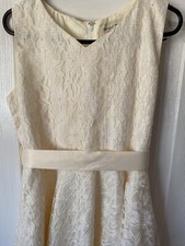 Girls Cream Bridesmaid Dress