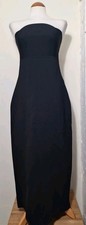 Karen Millen Body Contouring Black Bandeaux  Sleeveless Dress Size L - BNWT