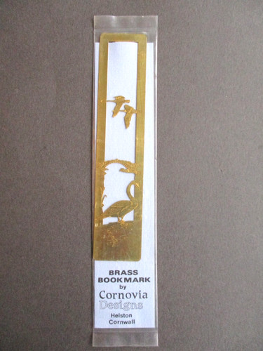 Metal bookmark flying ducks - bookmark,
