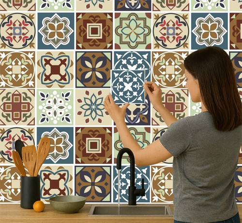 Tile stickers mosaic transfers - tile,