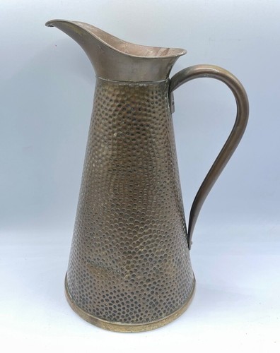 Pitcher vintage large brass - vintage,
