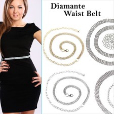 Women Diamante Waist Belt
