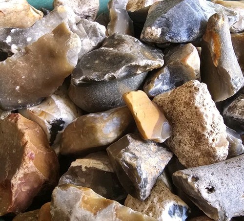 1kg natural flint rough rock - flint,
