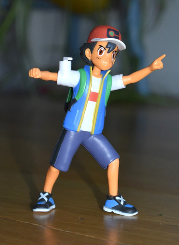 5in pokemon ash battle action - pokemon,