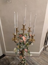 Candelabra 5 Arm 80cm Brushed