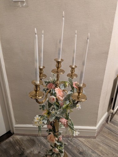 Candelabra arm 80cm brushed - candelabra, 5