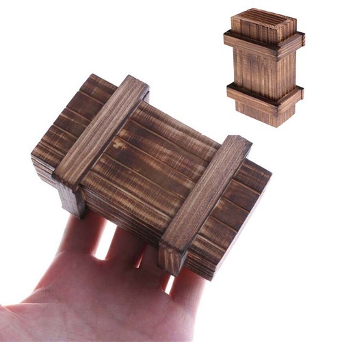 Gift box secret wooden - wooden,
