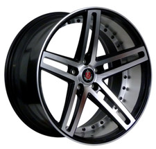19" AXE EX20 ALLOY WHEELS FITS TOYOTA LEXUS NISSAN 5X114.3 BLACK POLISH