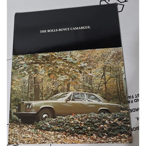 Rolls royce camargue brochure - rolls,