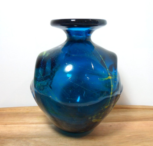 Mdina glass vase - glass, sea