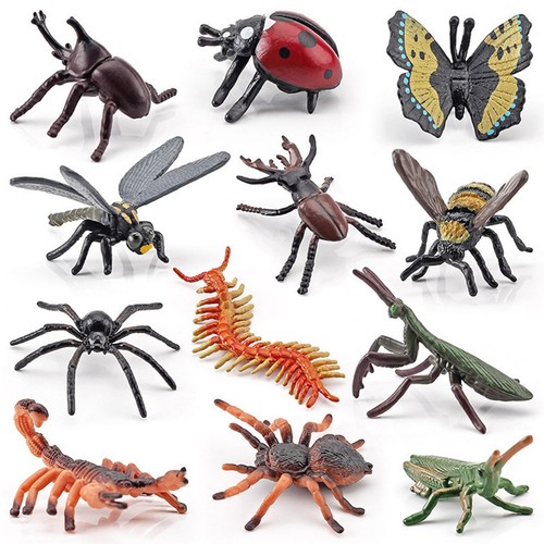 Realistic plastic bugs insects - plastic,