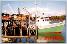 Postcard Fishing Boat Being