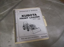 1090) Kubota Operator's Manual