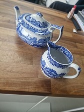 Spode Blue Italian Tea Pot And