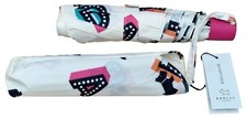 RADLEY Umbrella Lightweight London Lights Chalk Dog Pink Handle Strength
