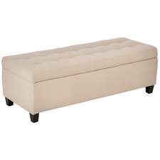 HOMCOM Storage Ottoman Bench