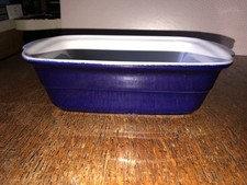 Rare Pyrex Cobalt Blue Baking Dish  31.8 x 14.1cm 6.2cm Height