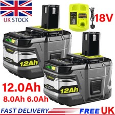 2x 18V 12AH For Ryobi 18V One
