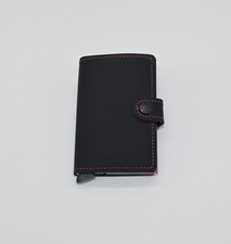 Secrid Mini Wallet Matt Black/Fushia-  BRAND NEW WITH BOX 