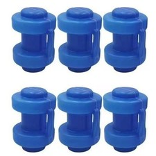 6Pcs Wear-Resistant Trampoline Caps Professional Trampoline Rod Cover Tube Caps