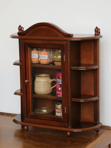 Vintage wooden medium curio - wooden, /
