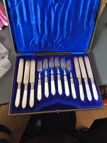 Mother pearl handle cutlery - pearl,