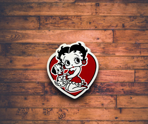 Betty boop sticker with - sticker,