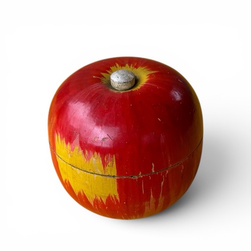Vintage japanese wooden apple - vintage,