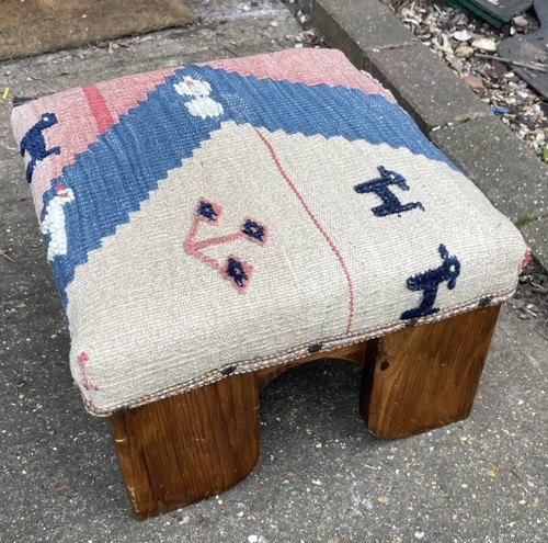 Vintage foot stool - vintage,